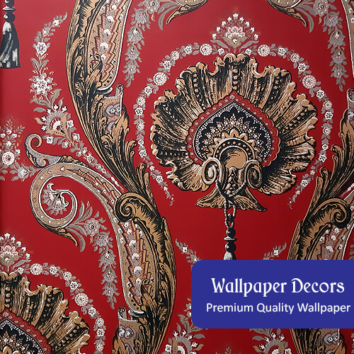 peacock design vintage wallapper